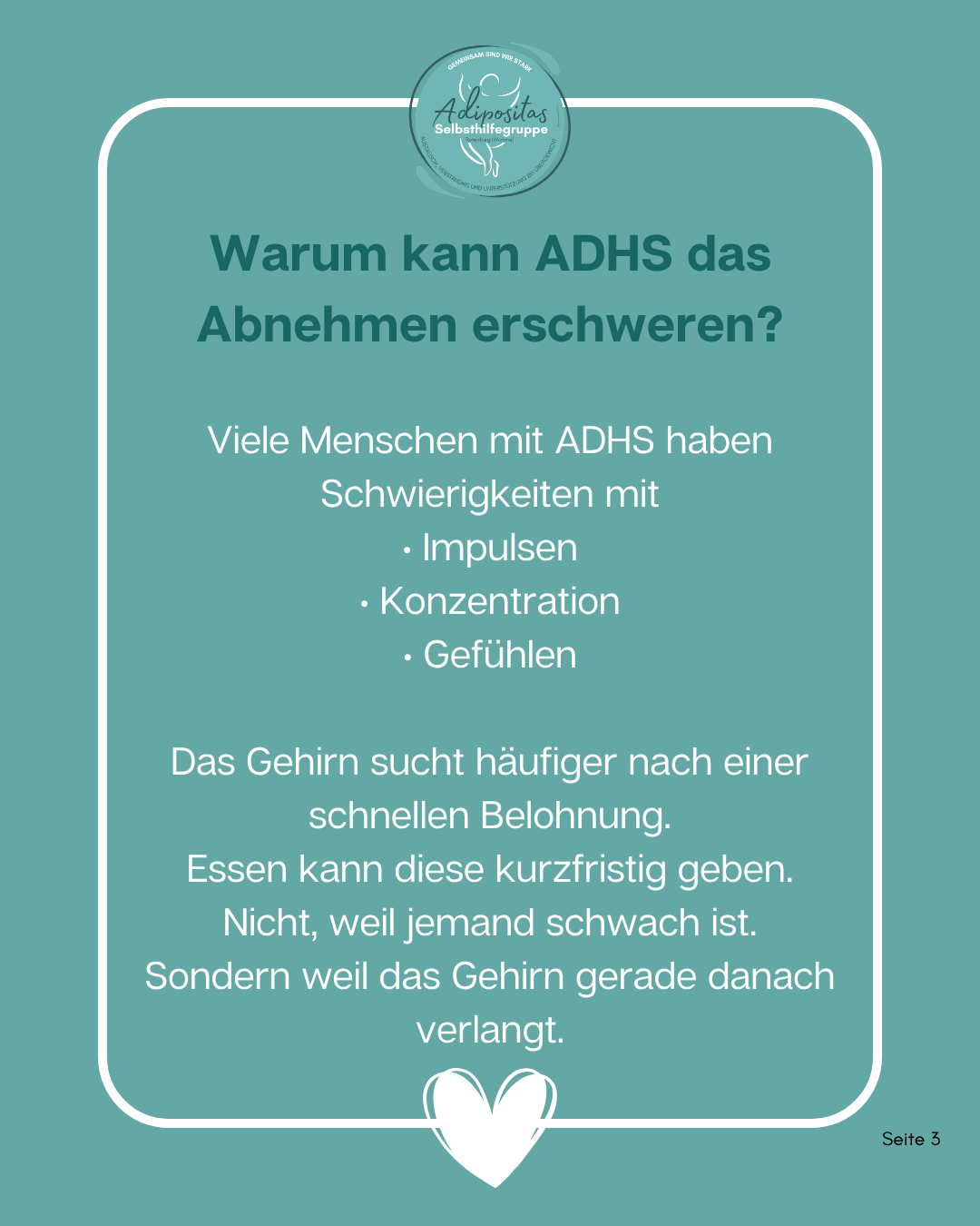 ADHS und Adipositas Adipositas Selbsthilfegruppe Rotenburg Wümme